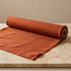 Tela Bouclé Terracota para Tapicería